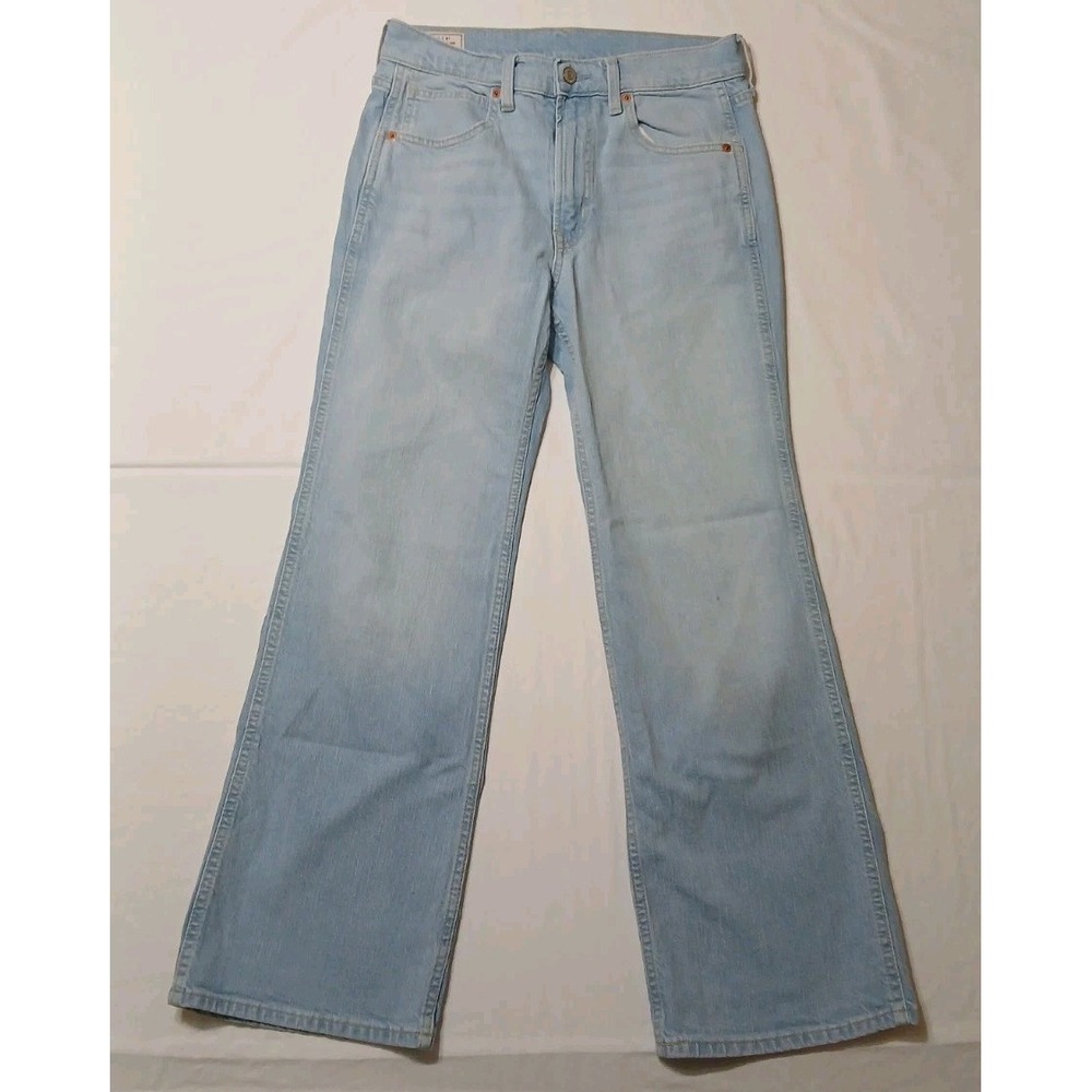 Gap Women's Vintage High-rise Flare Light Wash Stretch Denim Jeans Size 28 / 6P